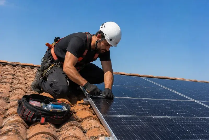 Maintenance et monitoring de panneaux solaires à Montouliers