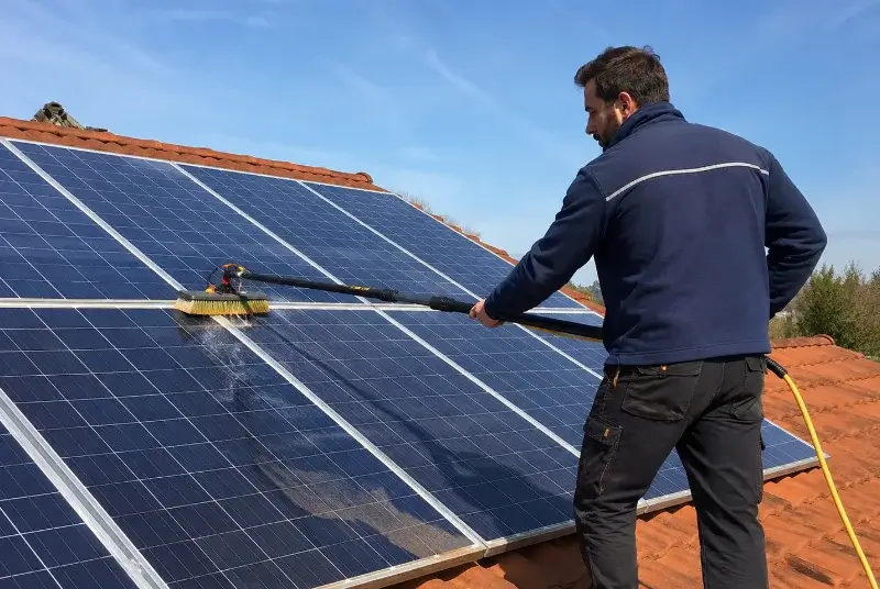 Nettoyage et entretien de panneaux solaires à Montouliers